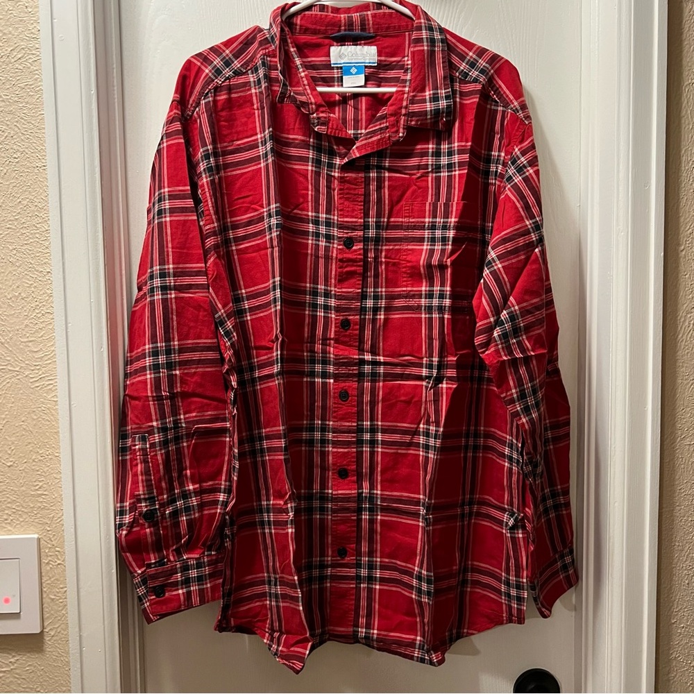 Columbia Flannel Shirt Sz XXL GUC
